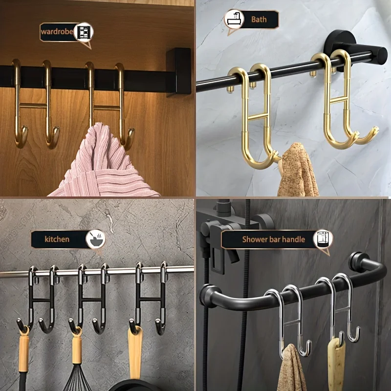 Shower Door Hooks Towel Hooks For Door Stainless Steel Hooks For Bathroom Over Door Hanging Hook Clothes Hook Home Utility Hook