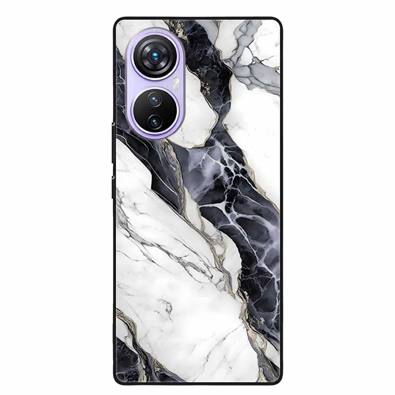 Lovely Marble Print Silicone TPU Phone Case - Soft Back Cover