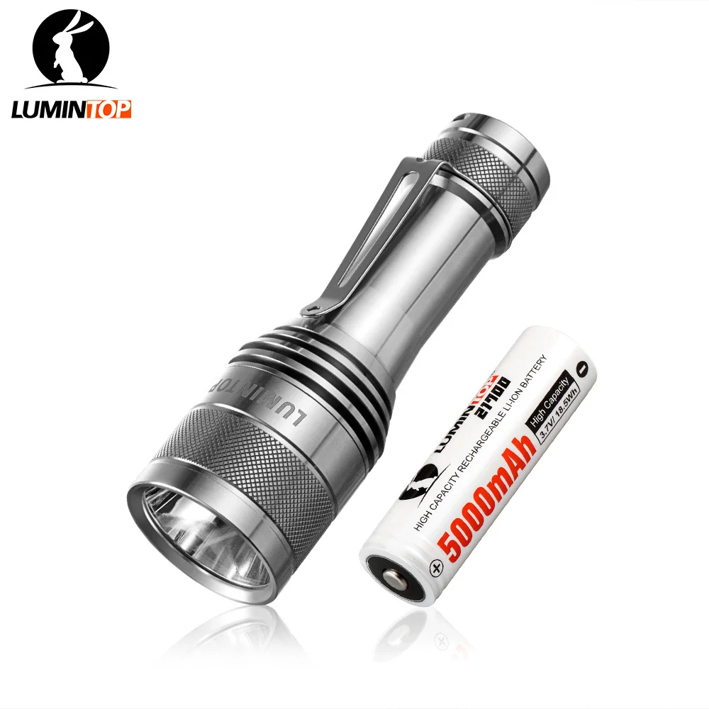 

Lumintop FW21 X9L Titanium version 21700 flashlight SBT90 LED 810M 6500 Lumens electronic tail switch flashlight