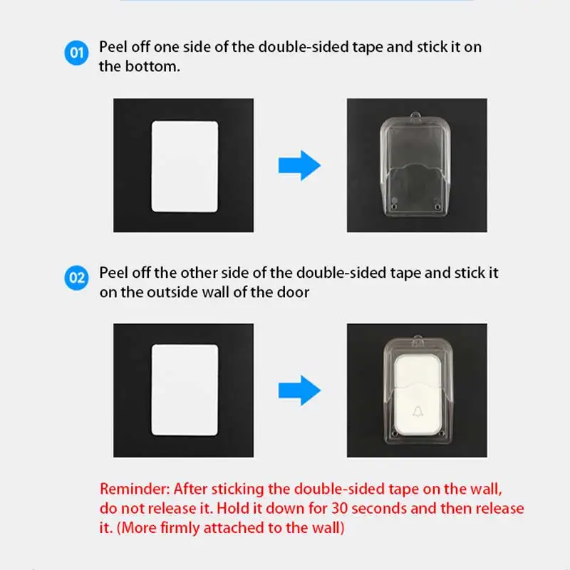 Transparent Waterproof Wireless Doorbell Cover - Dustproof & Easy to Install Rain Protector