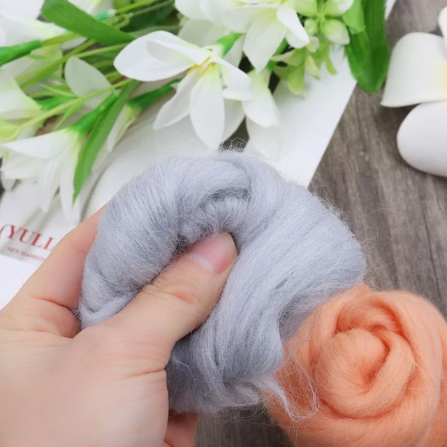 Wool Roving Needle Felting  2 Needles Wool Needle Felting - 50g Soft  Colors Felting - Aliexpress