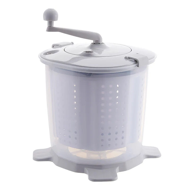 

Manual Mini Home Desktopwashing Machine Dormitory Students Electricity-free Convenient Hand Crank One Tumble Dry Washing Machine