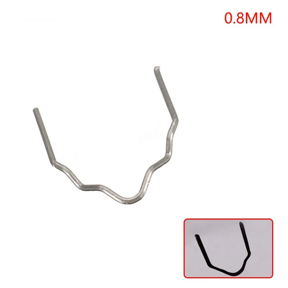 Welding Nail Gun Nails 100pc Hot Stapler Staples 0.8/0.6mm For Plastic Welder Hot Welding Machine Bumper Car Repair Kit