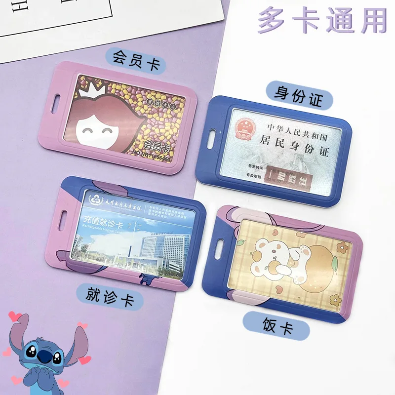 Card Holder Stitch Lanyard 22 Colors Credit Card ID Cover for Student Unisex Bank Bus Business Entrance Badge