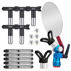 Spray Guide Accessory Tool for Airless Paint Sprayers, Baffle Latex Paint Nozzle (Black DB Set)