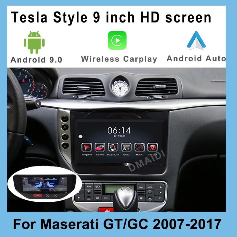 

Car radio Android multimedia player LCD AC For Maserati GT GC GranTurismo 2007-2017 car GPS navigation Stereo Carplay