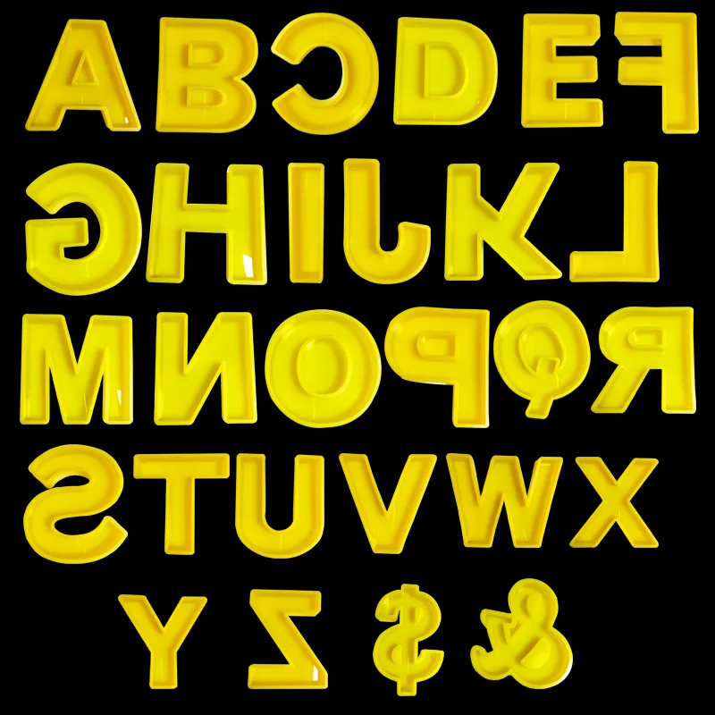 Moule Lettre Moule Silicone Alphabet Pour Résine Et Bougie - 26 Lettres