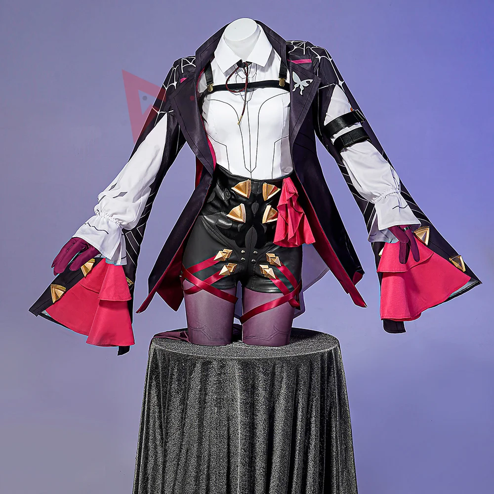 

New Honkai: Star Rail Cosplay Kafka Cosplay Costume Coat Pants Gloves For Girl Women Custom Made
