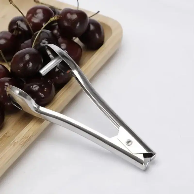 Pressing Type Fruit And Vegetable Seeder Olive Cherry Seeder Kitchen Stainless Steel Utensil Compact Seeder For Removing Seeds
