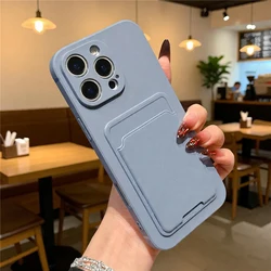 Solid Color Soft Silicone Wallet Phone Case with Card Holder - Pixel 10 (5)