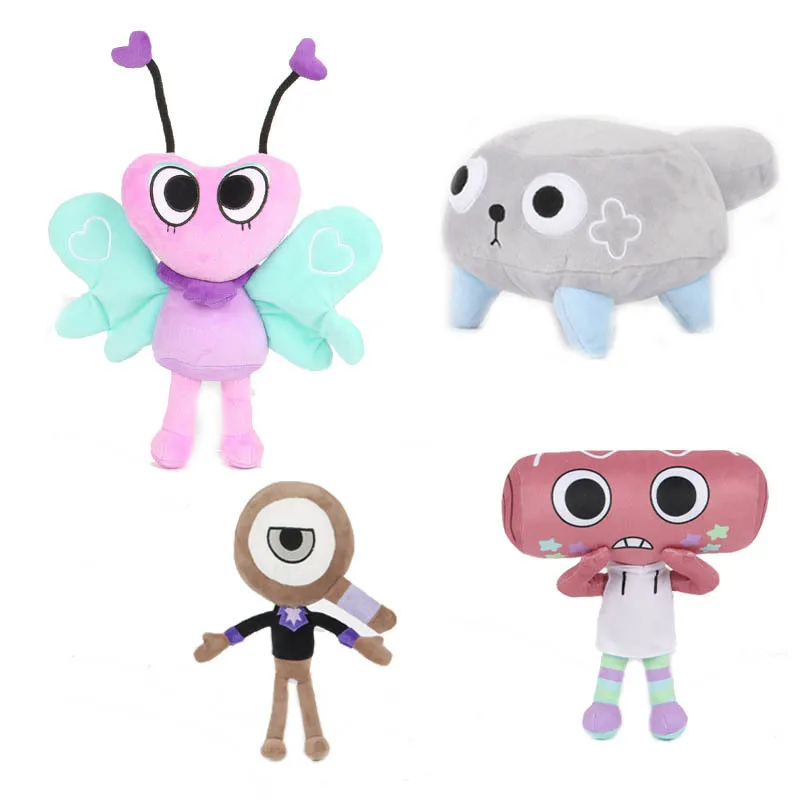 thumbnail image 1 of Dandy's World Plush Cosmo Pebble Finn Flutter Dandys World Horror Game Astro Soft Stuffed Cute Pillow Doll Toy For Children Gift, 1 of 5