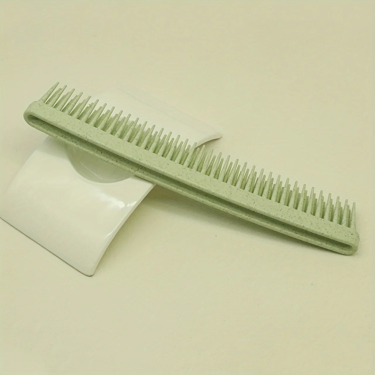 Double layer Fine-Tooth Hair Detangling Smoothing ABS Plastic Handleless Portable Easy to Clean Salon Home Use Durable Stylish