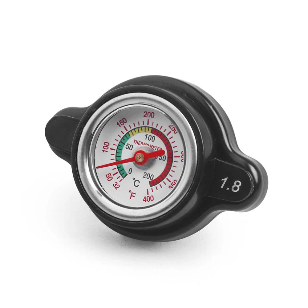 1.8 Bar High Pressure Radiator Cap With Temperature Gauge For Honda Yamaha Kawasaki Suzuki Motorcycle Dirt Bike ATV Models radiator cap