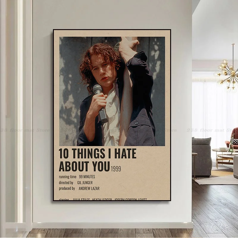 10 Things I Hate About You Classic Movie Posters Vintage Room Home Bar Cafe  Decor Kawaii Room Decor - AliExpress