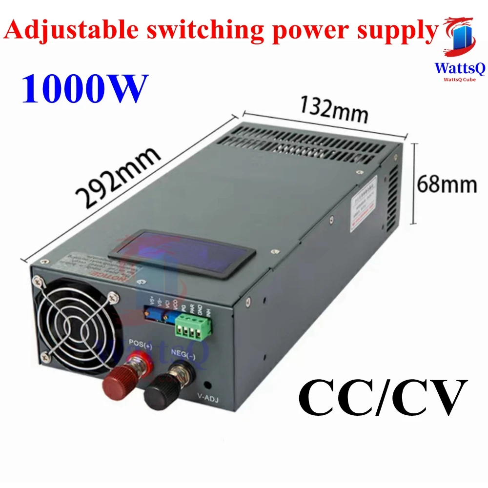 1000w Current Voltage Adjustable Power Supply Digital Display 12v 80a