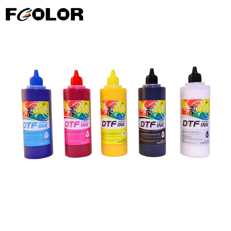 Fcolor DTF Ink 250ML PG2009 DTF Transfer Ink for Epson XP600 L1800 L8050 Printer Heat Transfer Printing C M Y BK LC LM W