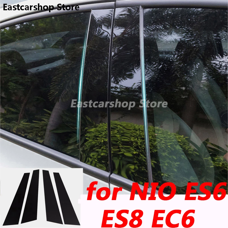 

For NIO ES6 ES8 EC6 Car Door Window Central Middle Column Trim Protection B C Pillar PC Stickers Cover Accessories