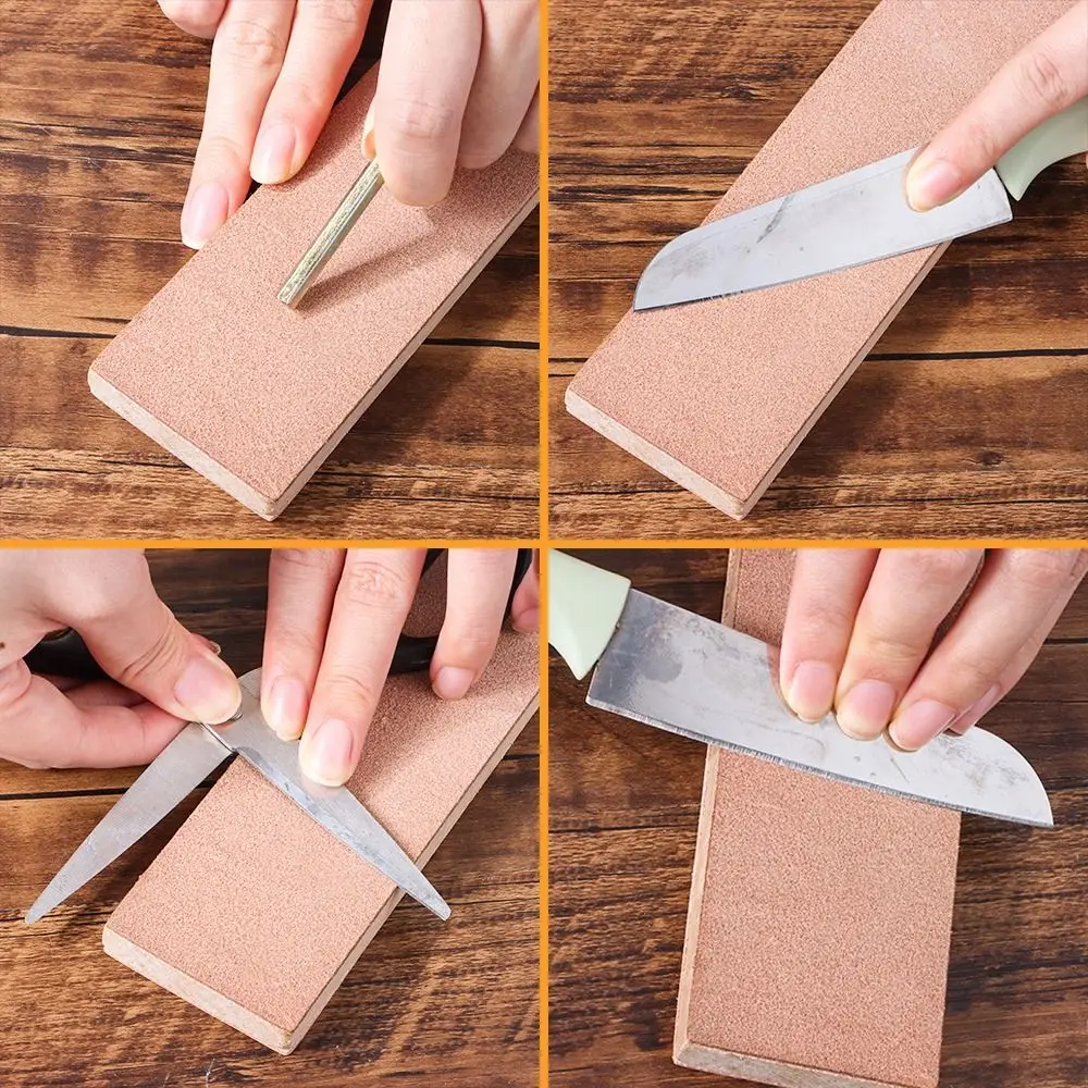 

Sharpening Knives For Knife Sharpening 14"x 2" Stropping Block Kit With Polishing Compound Double-sided Leather Knife Strop Set