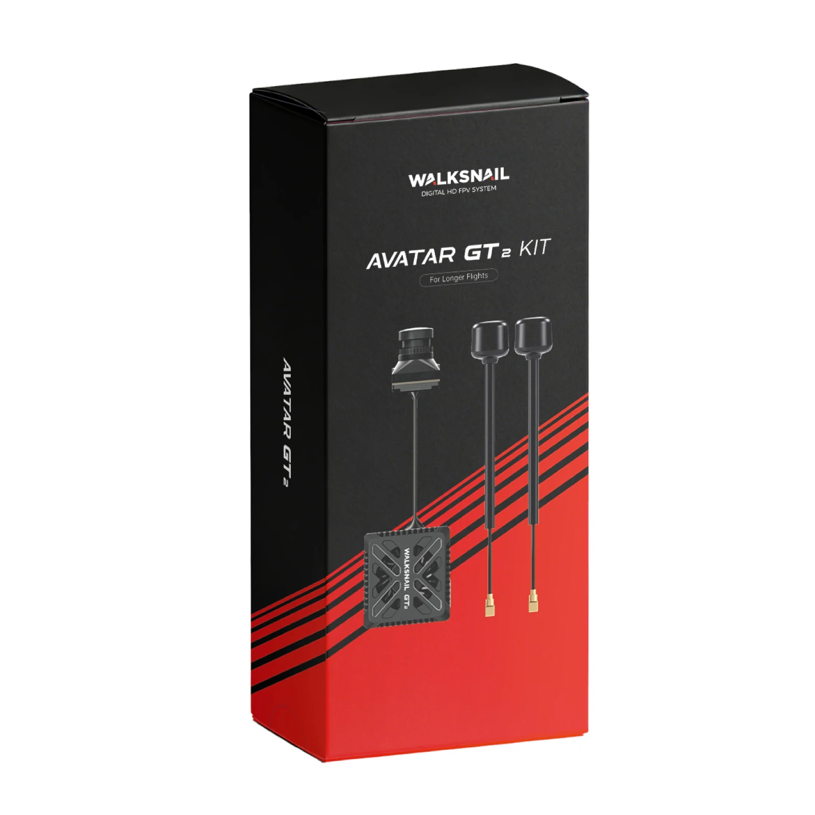 CADDX Walksnail VTX Avatar GT2 FPV Kit Макс. 2 Вт Цифровая система передачи HD с двумя антеннами Диапазон 20 км Тип-C для радиоуправляемого автомобиля Дрон thumbnail 6