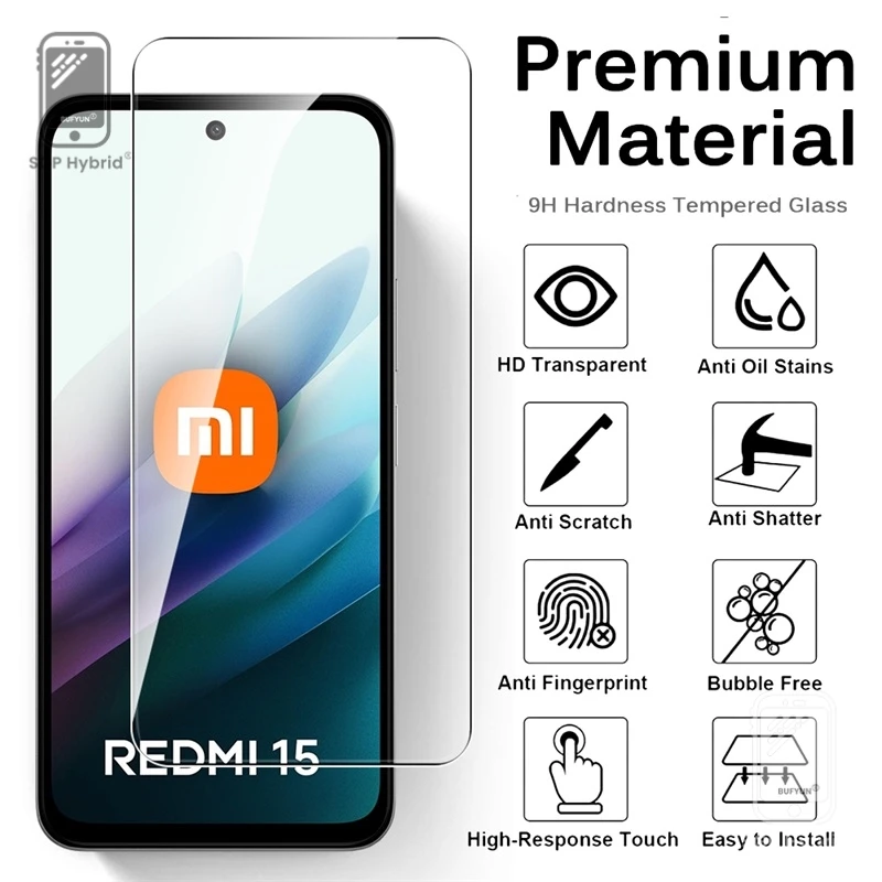 Premium 9H Clear Tempered Glass Screen Protector - Toughened Guard Film
