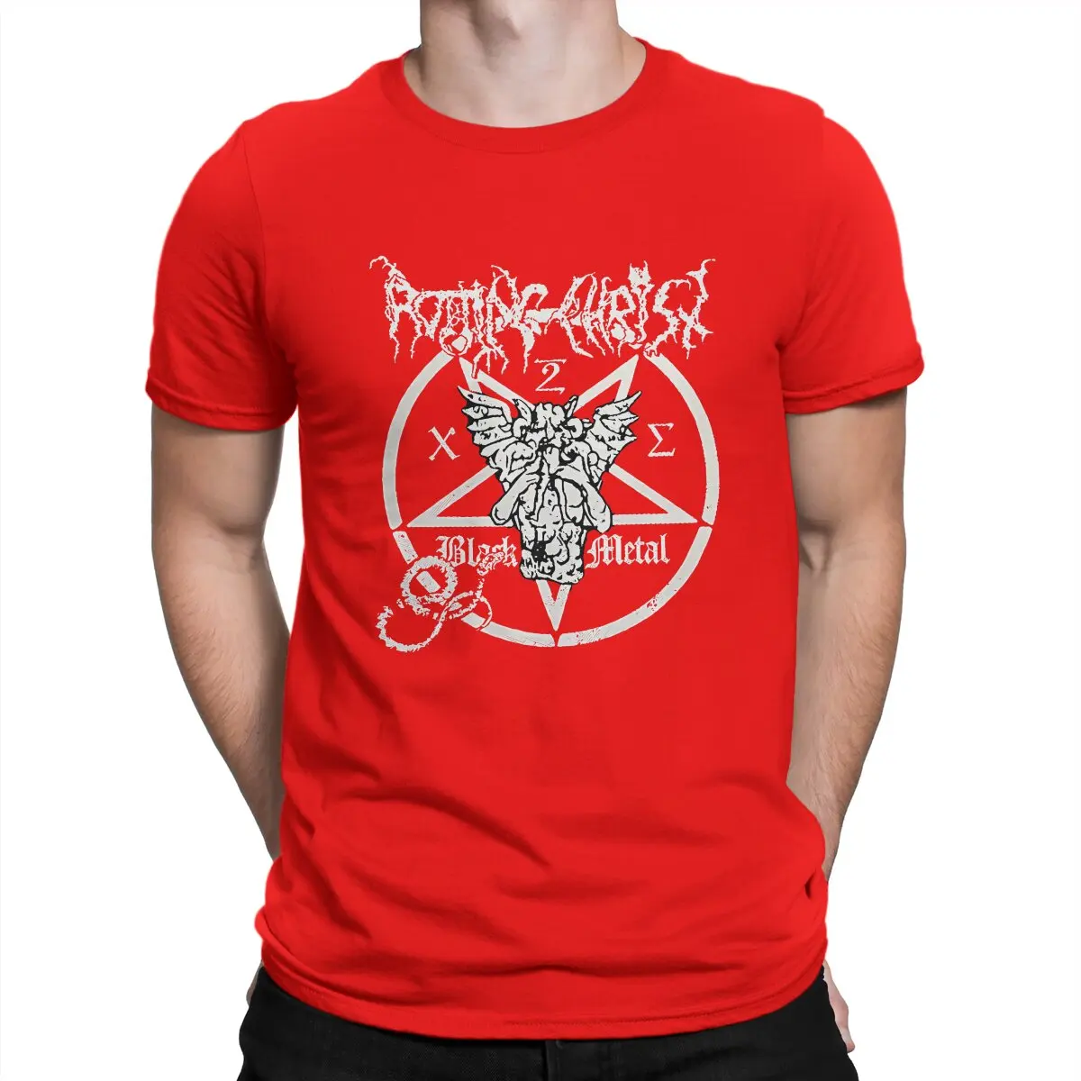 thumbnail image 1 of Camiseta con el logo de la banda, de algodón, vintage, para hombre, cuello redondo, de manga corta, para fiesta, 1 of 7
