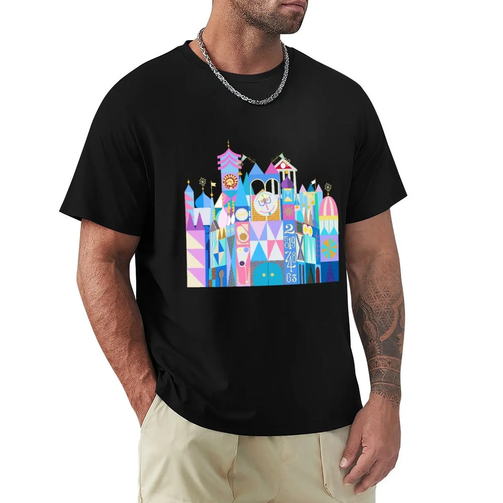 Tokyo Small World After All T-Shirt Tees Abbigliamento Vintage Abbigliamento Uomo Moda Coreana