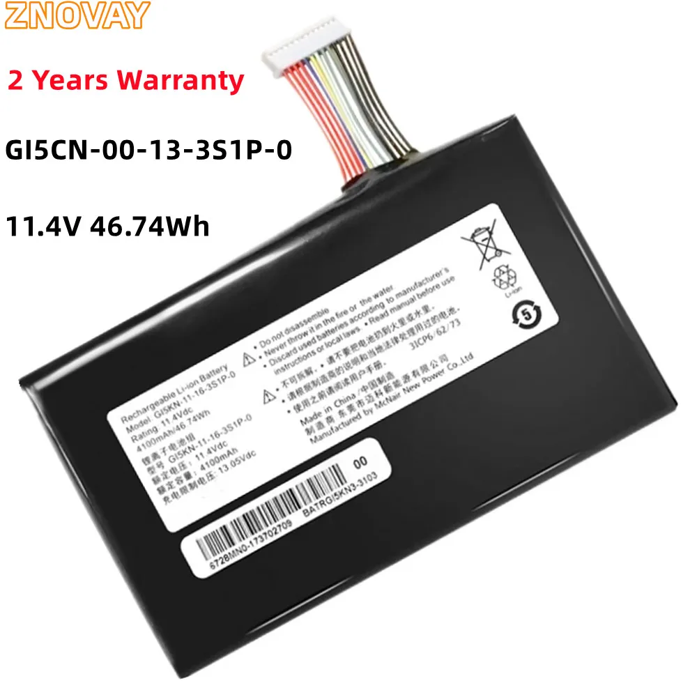 Batteria Znovay Gi5Cn-00-13-3S1P-0 46.74Wh Per Hasee Z7M-Kp5Gc Z7M-Kp7Gc Ge5S02 Machenike T90-Ti3C T90-T6Cs T90-T6Cw T90-T1C