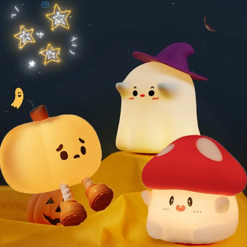 Halloween-Pumpkin-Night-Lights-for-Kids-Cute-Soft-Silicone-Safe-Lamp ...