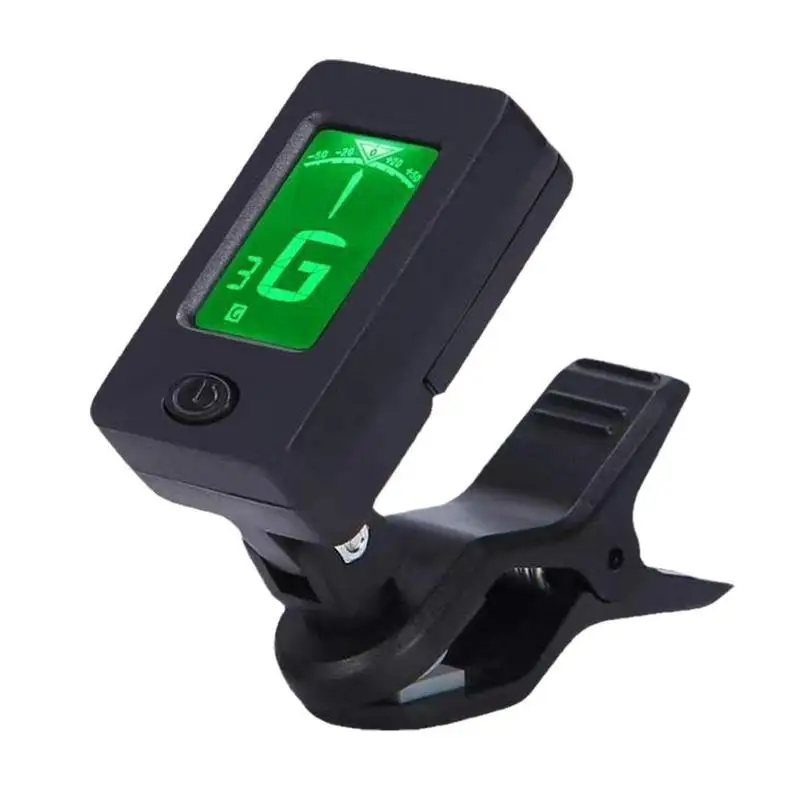 

Guitar Tuner Clip On LED Screen String Instruments Tuner Clip-On Portable Accurate Tuning Chromatic Tuner For Bass Ukulele