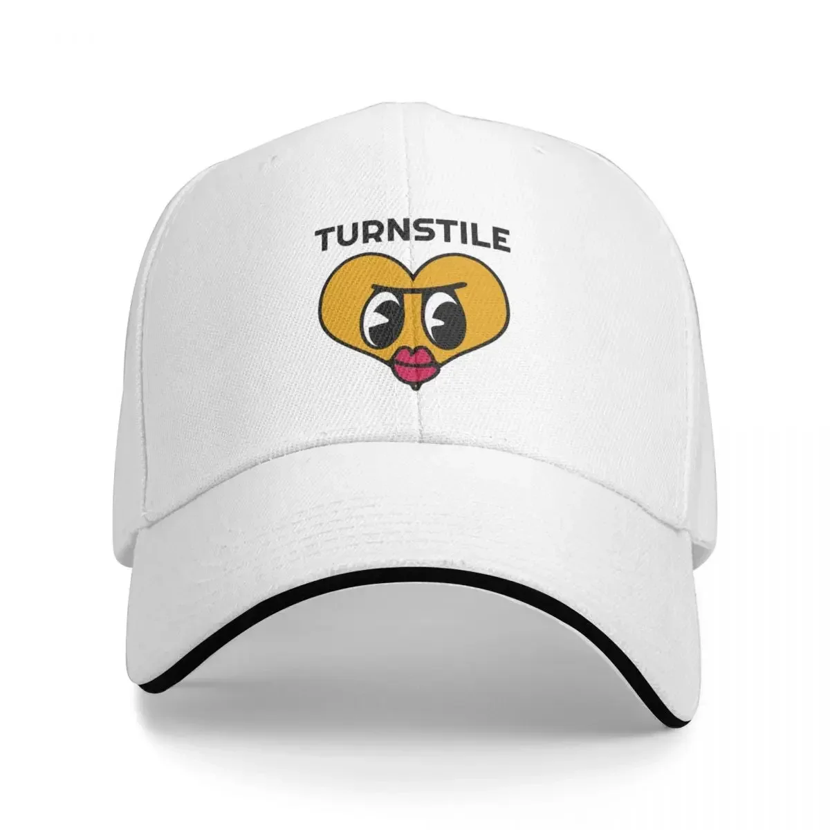 

Turnstile Merch Turn Stile Heart Logo Cap Baseball Cap luxury brand christmas hat golf golf hat men Women's