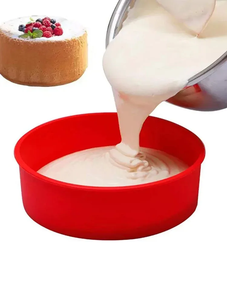 Round Cake Mold 4 5 6 7 8 10 Inch Round Cake Mold Silicone Molds for Cakes Nonstick Cake Pan Baking Forms Pastry Mold