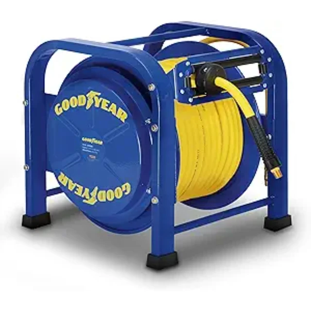 Goodyear Air Hose Reel Retractable 3/8 Inch x 100 Feet 300 Psi