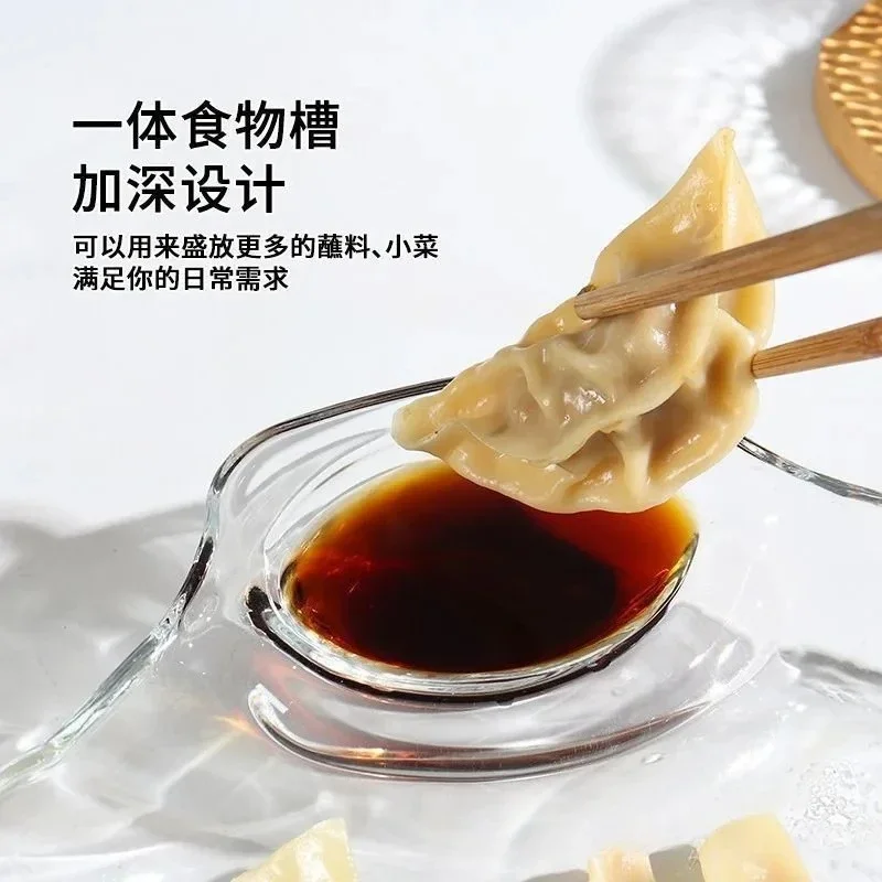 Premium Dumpling Plate Set Featuring High Beauty Vinegar Plate Versatile Salad Bowl Fruit and French Fry Dish for Home Dining