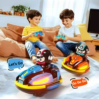 RC Battle Bumper Car Toy for Toddler Boy Girl Catapult Robot Karting Toy with Music Light RC Battle Game for Kids Family Battles 1