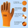 Fleece Gloves with Thick Wool, Wear Resistant, Non-Slip, Plastic Impostated Gloves for Farm and Garden, Keep Warm, Protect Glove 6