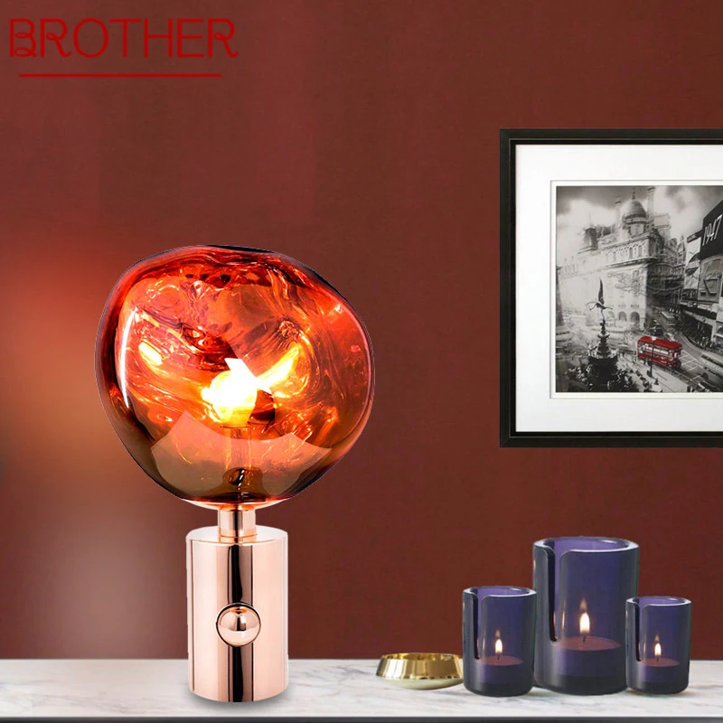

BROTHER Nordic Modern Table Lamp Fashionable And Simple Living Room Bedroom Creative LED Decoration Desk Lamp