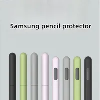 Silicone Pencil Case Tablet Touch Stylus Pen Cover Solid Color for Samsung Galaxy Tab S6 Lite S Pen S7 FE S8 Ultra S9 Plus 1