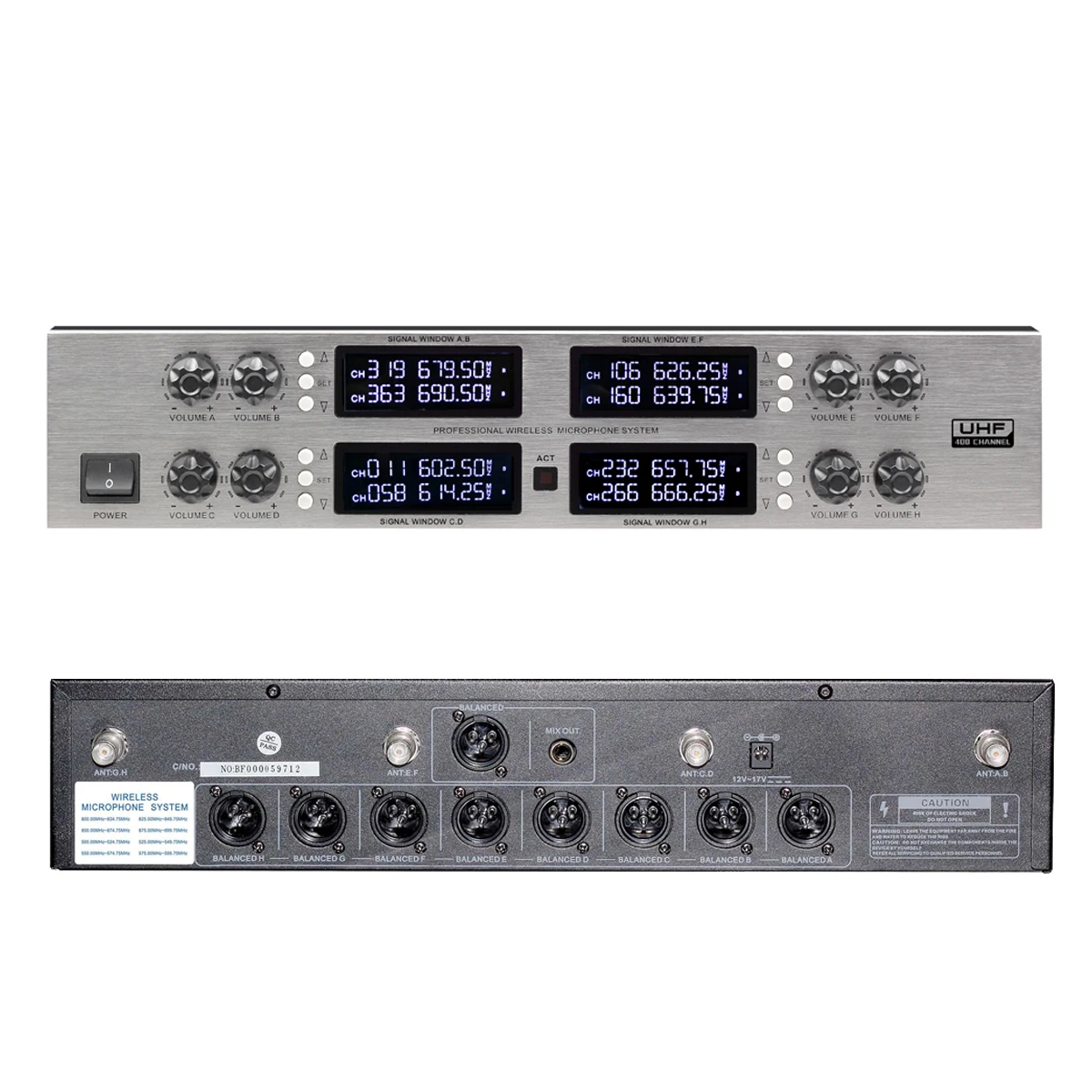 탑 MiCWL CCS-900 디지털 무선 마이크, 8 카디오이드 핸드헬드 데스크탑 구즈넥 신호 안정화, 400 채널