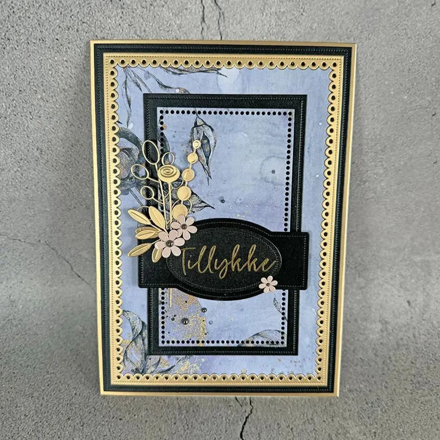 2025 새로운 레이어 공예 금속 커팅 다이 몰드 배경 인사말 카드 시리즈 스크랩북 종이 칼 금형 블레이드 펀치 스텐실