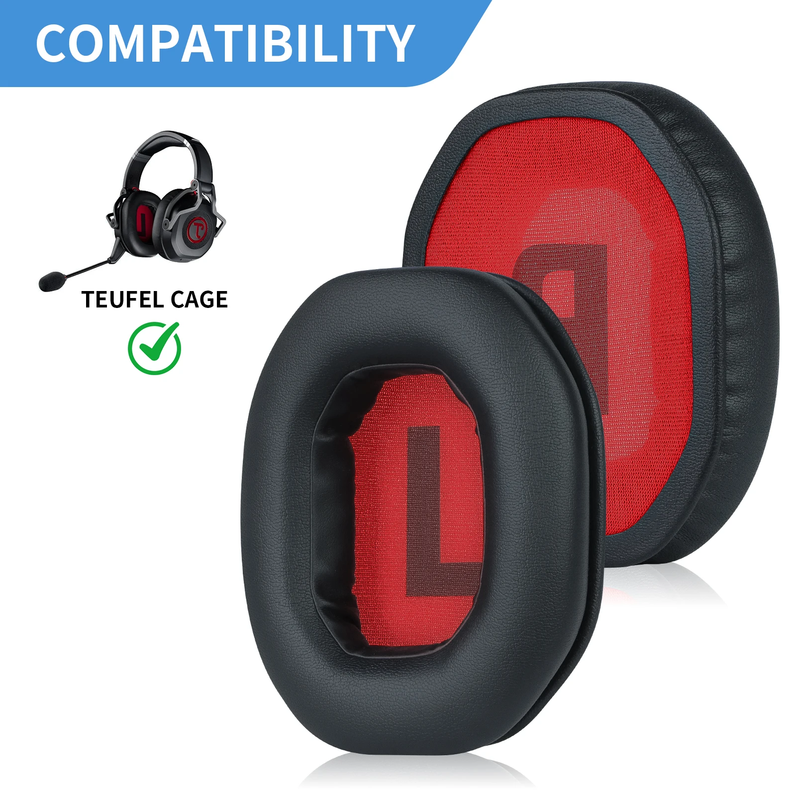 Replacement Headphone Earpads Cushions Cover Ear Pads for Teufel Massive Teufel Cage Headphones