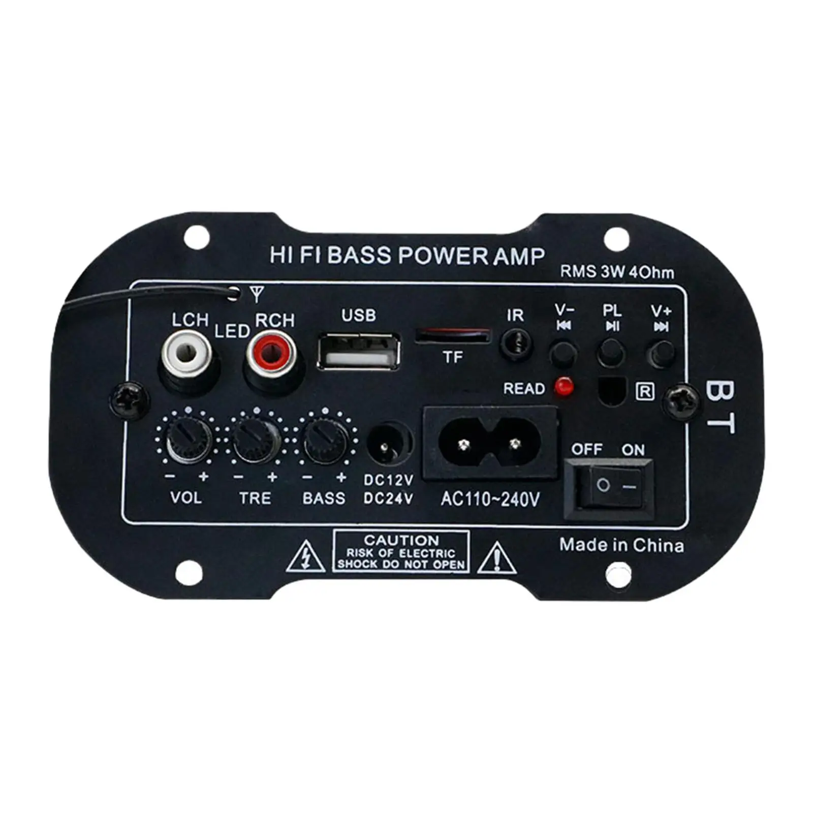 Amplifier Board EU Adapter High Power USB Bass Universal Multifunction with Speaker Stereo Amplifier for Store Home Theater Car