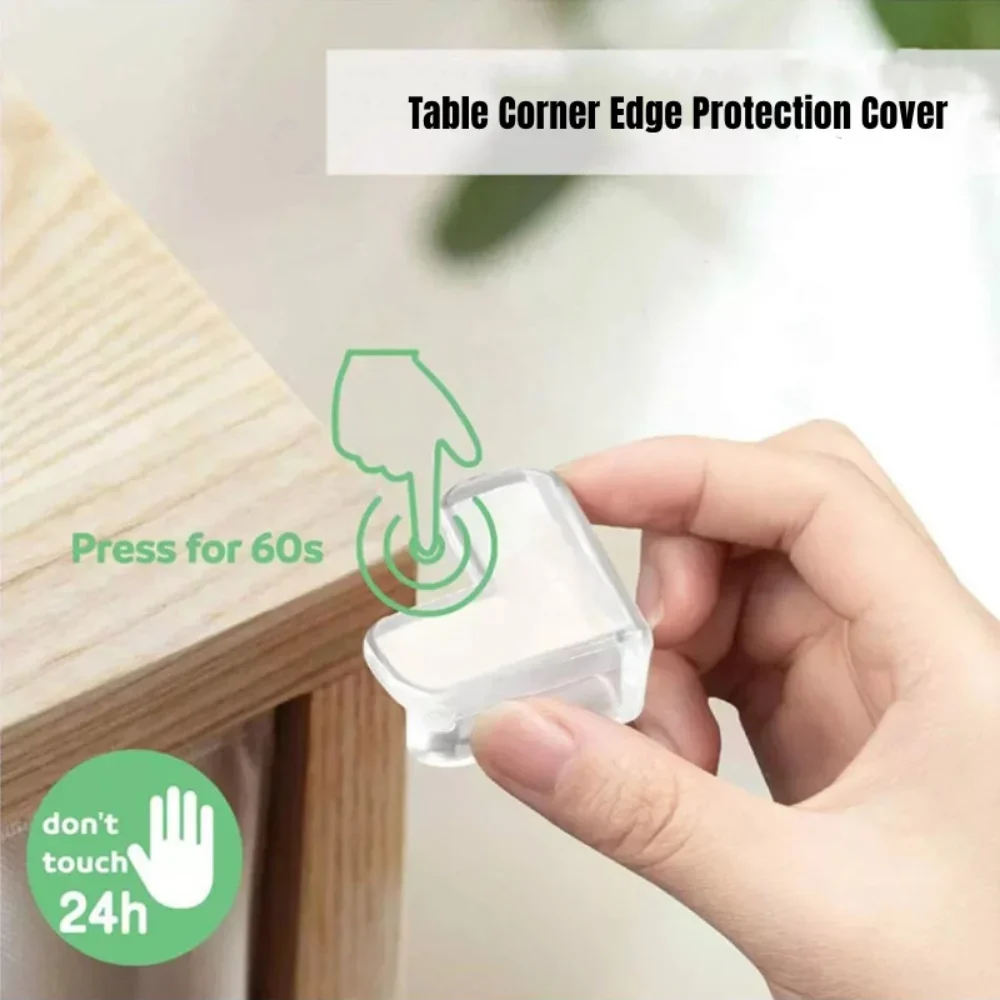 Baby Safety Silicone Protector Table Corner Edge Protection Cover Transparent Anti Collision Soft Guard Home Tool 4/8/10/12Pcs