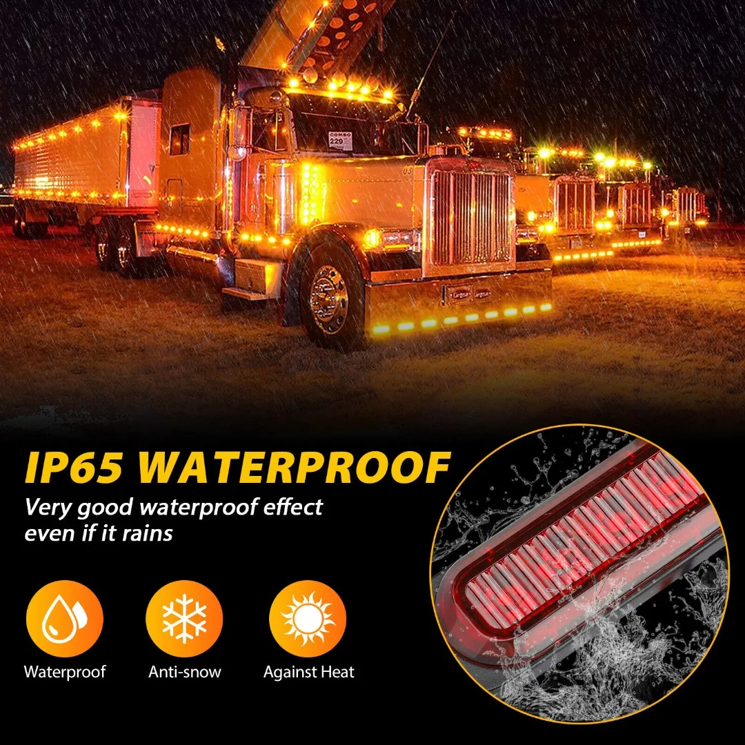 Mayitr ���̵� ��Ŀ Ŭ����� ����, ��κ��� 12V Ʈ���Ϸ��� ��ȣ ����, SMD2835 �ڹ�, ���� 4 LED, IP65, 12-24V, 5W, 4 ��