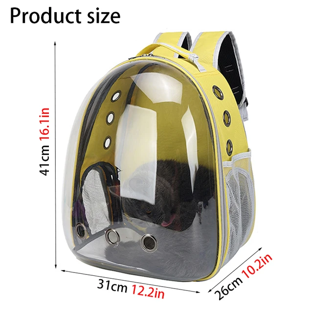 Cat Pet Carriers Dog pet backpacks portable transparent space capsules Soft Side Backpack  Travel Bags Outgoing cat supplies 6