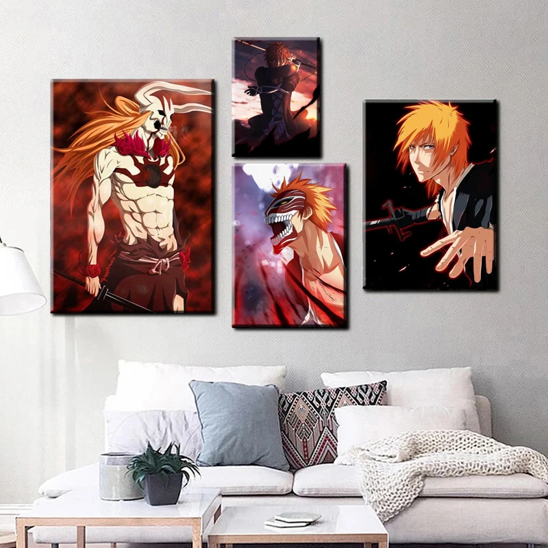 Ho отбеливатель Kurosaki Ichigo плакаты Декор горячий Ретро стиль украшение для дома