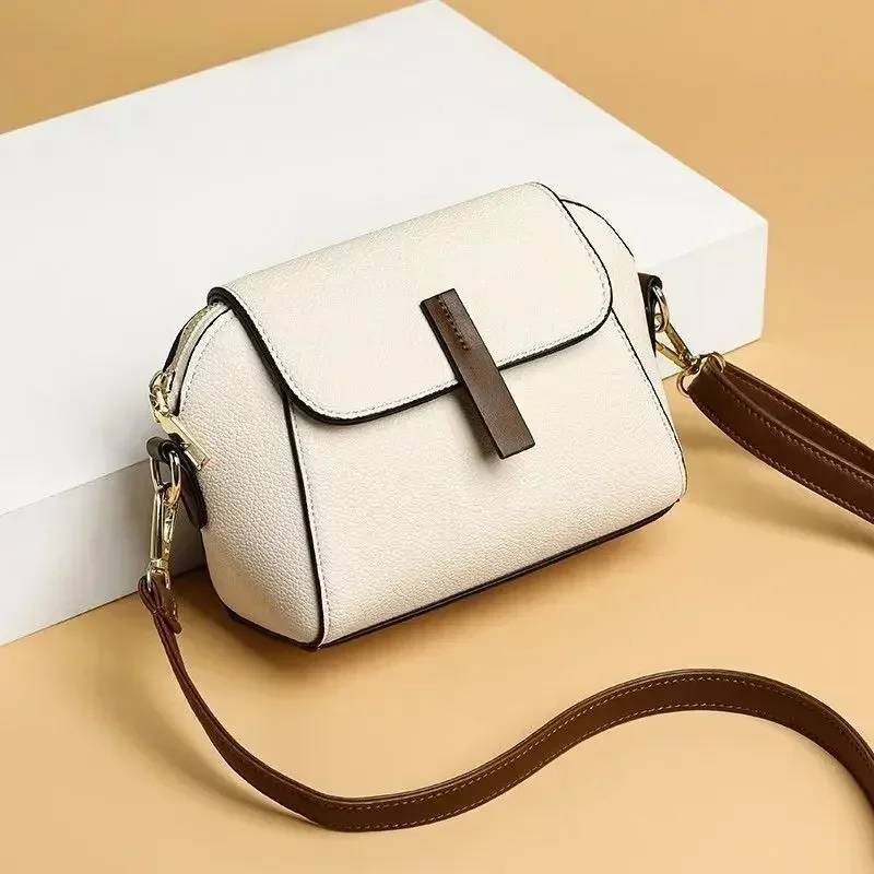 Women's Small Handbag Fashion Shoulder Messenger Bag Ladies Pu Leather Shell Crossbody Bag Luxury Designer Solid Color