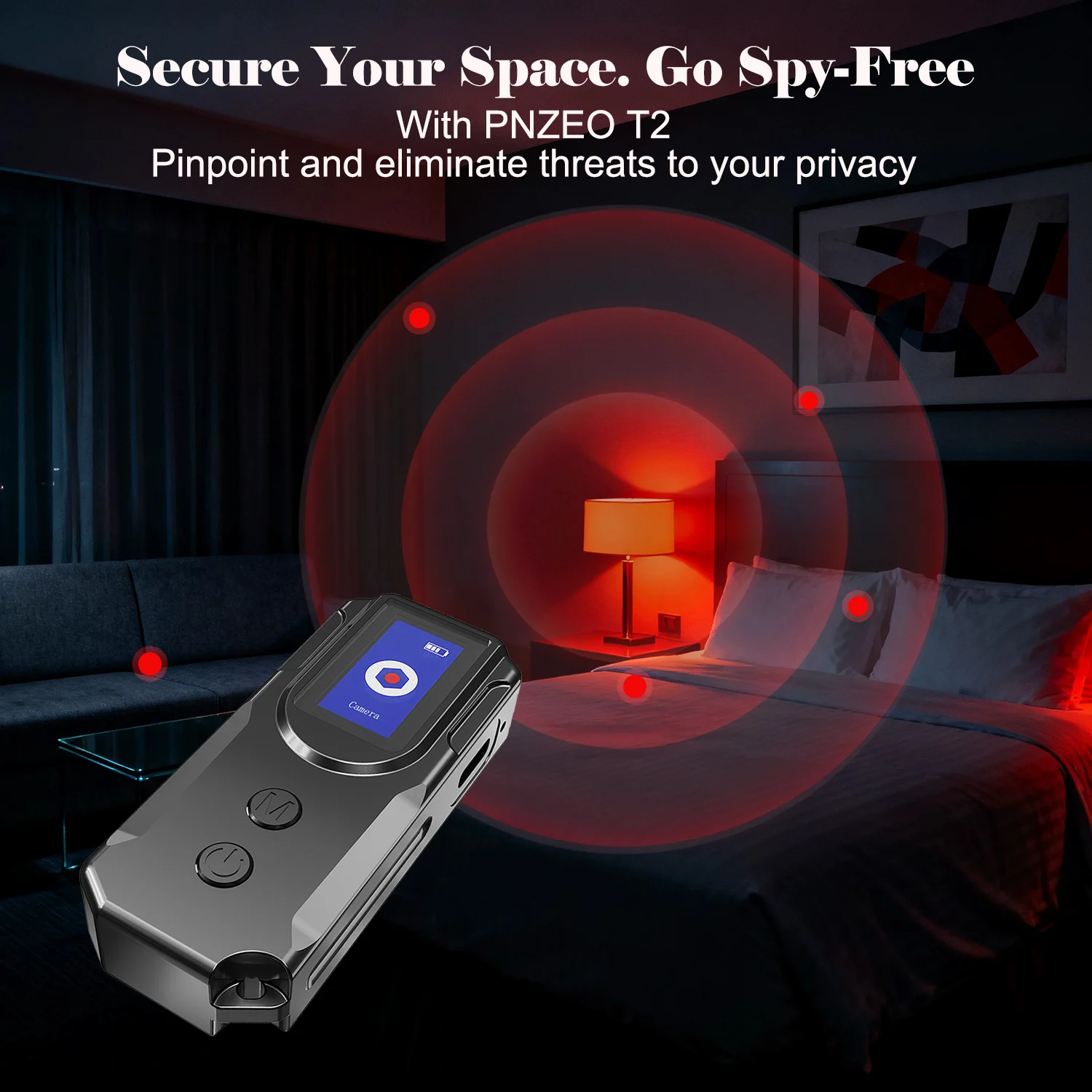 ماسح ضوئي محمول لإشارة الترددات اللاسلكية يعمل بال...