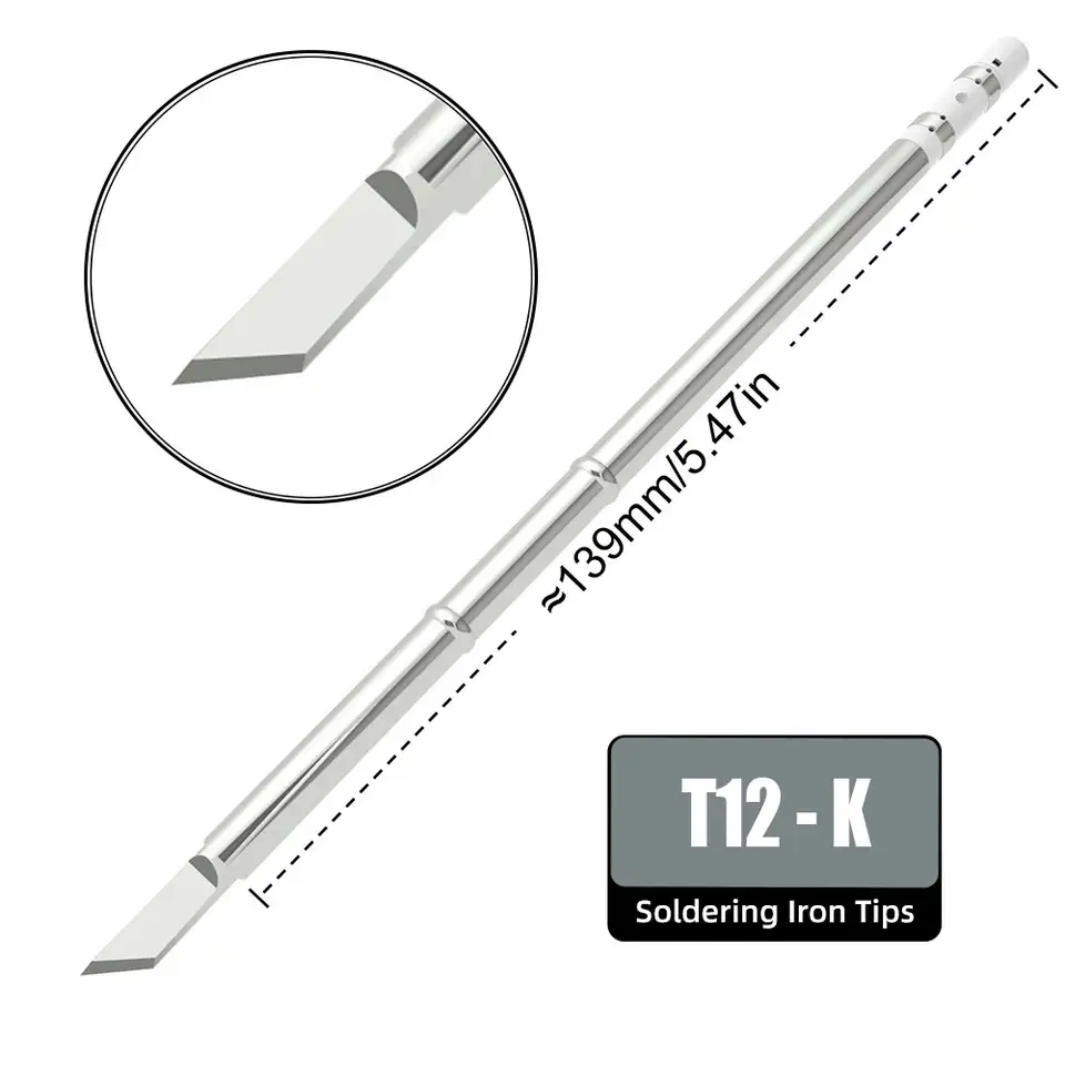T12 Series Tip for Soldering Iron Replacement Tips Heater Solder Head Weller Electric Welding Equipment Tools Sting Tin Cautin image 16