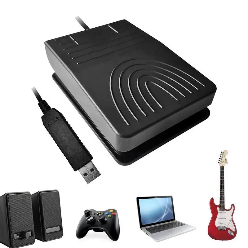

USB Foot Switch Keyboard Pedal USB Foot Pedal Control With High Sensitivity Single Control PC Foot Pedal For PC Computer Office