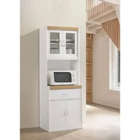 Modern Kitchen Cabinet, White 1